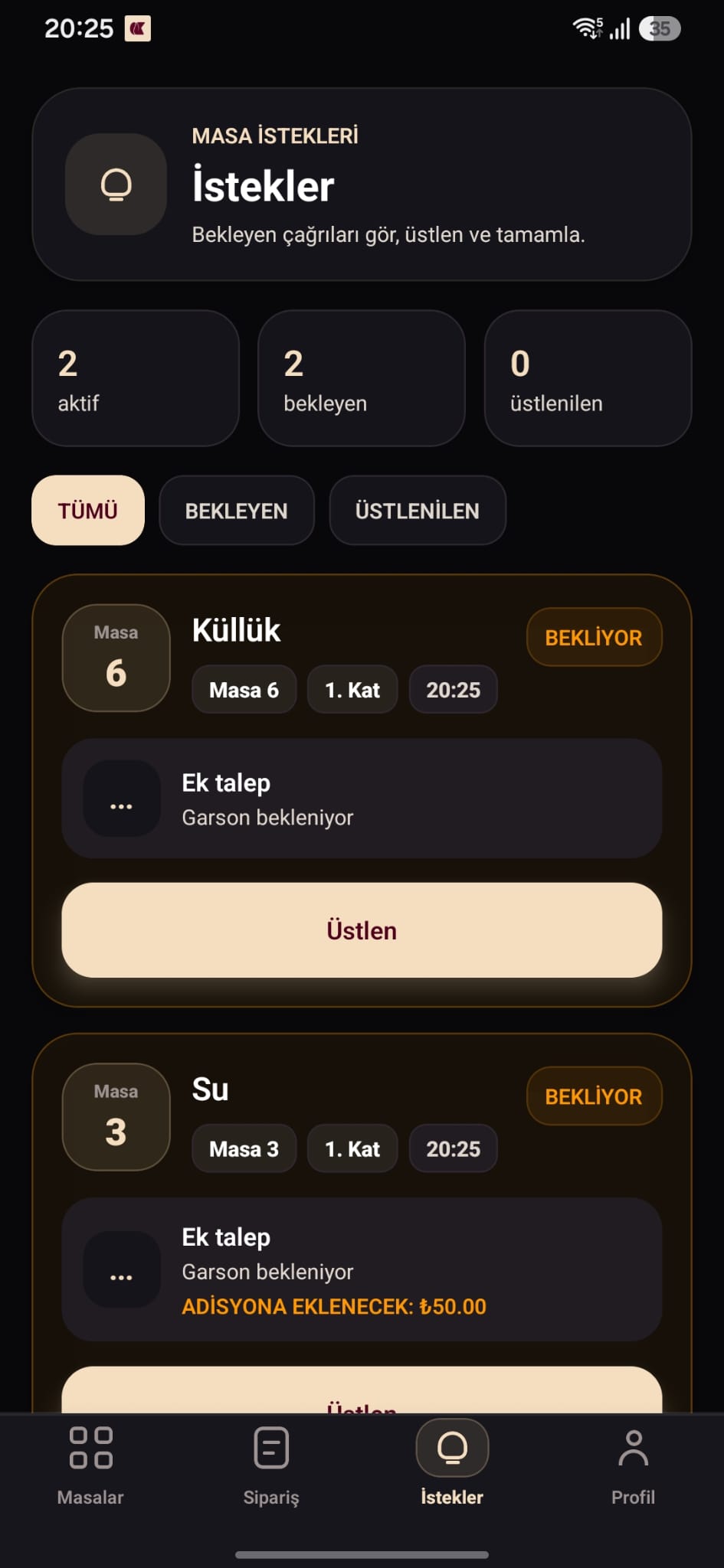 &Idot;stekler ekran&imath;